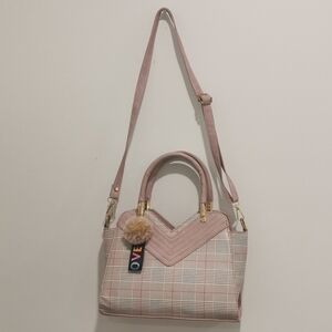 🌸 Pink Plaid Satchel Purse 🌸
